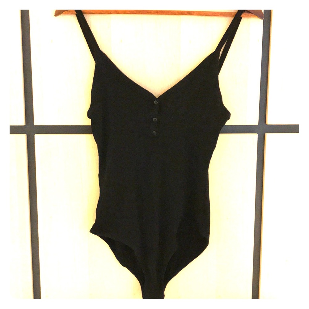 Sample Jersey Ribbed Button Detail Bodysuit - Picture 2 of 5